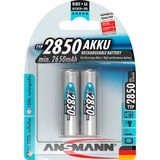 Ansmann 2850mAh oplaadbare batterij Blauw, 2x AA (Mignon)