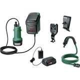 Bosch GardenPump 18V-2000 accuregenwaterpomp + accessoires dompel- en drukpompen Groen/zwart, Accu en oplader inbegrepen | POWER FOR ALL ALLIANCE