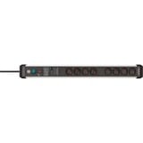 Brennenstuhl Premium-Protect-Line stekkerdoos stekkerdoos Zwart/zilver, Bulk