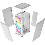 Corsair 2000D RGB Airflow mini tower behuizing Wit | 3x USB-A | RGB