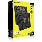 Corsair iCUE LINK RX140 PWM Starterskit case fans Zwart, 2 stuks, 140 x 140 x 25 mm