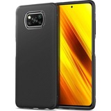 Diverse Twill Slim Texture hoesje Poco X3 / X3 Pro telefoonhoesje Zwart