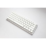 Ducky One 3 Classic Pure White Mini, toetsenbord Wit, US lay-out, Cherry MX Red, RGB led, Double-shot PBT, Hot-swappable, QUACK Mechanics, 60%