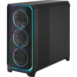 Fractal Design Meshify 3 XL Ambience Pro RGB Light Tint big tower behuizing Zwart | 2x USB-A | 1x USB-C | RGB | Tempered Glass