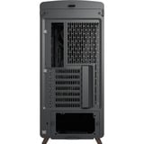 Fractal Design Summit Black TG midi tower behuizing Zwart/houtkleur | 2x USB-A | 1x USB-C | Tempered Glass