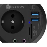 ICY BOX IB-HUB1430-CR usb-hub Zwart