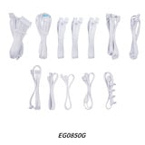 Lian Li EDGE GOLD 850 modulaire 850 watt voeding  Wit, 1x 12V-2x6, 4x PCIe