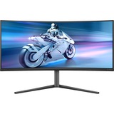 Philips Evnia 34M2C6500/00 34" Curved UltraWide gaming monitor Donkergrijs, 2x HDMI, DisplayPort, 2x USB-A, USB-B, 175 Hz