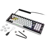 Sharkoon SKILLER SGK50 S2 RGB mechanisch gaming toetsenbord Wit, BE lay-out (AZERTY), Gateron Brown, 96%, Hot-swappable