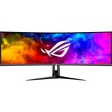 ASUS ROG Swift OLED PG49WCD 49" Curved UltraWide gaming monitor Zwart, 1x HDMI, 1x DisplayPort, 4x USB-A, 1x USB-C, 144 Hz