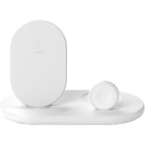 Belkin BOOSTCHARGE 3-in-1 draadloze lader voor Apple apparaten Wit