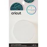 Cricut Keramische onderzetters - Rond Wit, 4 stuks