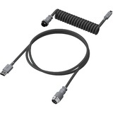 HyperX Coiled Cable, USB-C spiraalkabel Grijs, 1,2 m