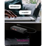 ICY BOX IB-HUB1436-CPD usb-hub Zwart, 2x USB-A, 2x USB-C