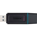 Kingston DataTraveler Exodia 64 GB usb-stick Zwart/turquoise, DTX/64GB