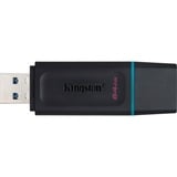 Kingston DataTraveler Exodia 64 GB usb-stick Zwart/turquoise, DTX/64GB