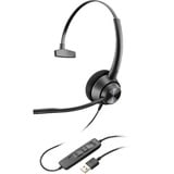 Poly EncorePro 310 Monaural USB-A on-ear headset Zwart