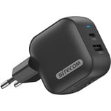 Sitecom 48W GaN Power Delivery oplader Zwart, 1x USB-C