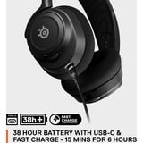 SteelSeries Arctis Nova 7 over-ear gaming headset Zwart, 2,4 GHz, Bluetooth, pc, PlayStation 4, PlayStation 5, Nintendo Switch