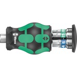 Wera Kraftform Kompakt Stubby Magazin 3, 6‑delig bitset Zwart/groen