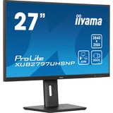 iiyama ProLite XUB2797UHSNP-B1 27" 4K Ultra HD monitor Zwart, 1x DisplayPort, 1x HDMI, 2x USB-C, 3x USB-A, 1x RJ-45