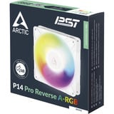 ARCTIC P14 Pro Reverse A-RGB case fan Wit, 140 x 140 x 30 mm, PWM