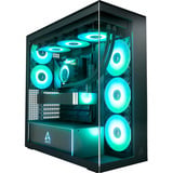 ARCTIC  midi tower behuizing Zwart | 2x USB-A | 1x USB-C | RGB | Window