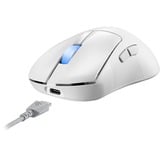 ASUS ROG Keris II Ace gaming muis Wit, 100 - 42.000 dpi, USB, 2,4 GHz, Bluetooth 5.1, RGB leds