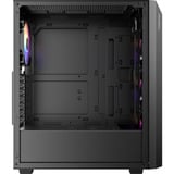 Antec AX67 ARGB midi tower behuizing Zwart | 3x USB-A | Tempered Glass