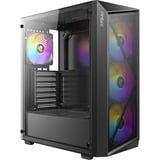 Antec AX67 ARGB midi tower behuizing Zwart | 3x USB-A | Tempered Glass