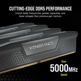 Corsair 16 GB DDR5-5200 Kit werkgeheugen Zwart, CMK16GX5M2B5200C40, Vengeance