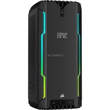 Corsair ONE i300 gaming pc Zwart, 2 TB SSD, RTX 3080, 2.5G, Wi-Fi 6E, Windows 11 Pro