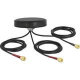 DeLOCK LTE MIMO Dualband WLAN Antenne Zwart