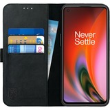 Diverse Rosso Deluxe OnePlus Nord 2 5G Wallet Case telefoonhoesje Zwart