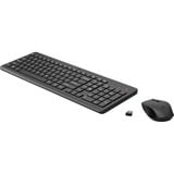 HP 330 draadloos toetsenbord en draadloze muis desktopset Zwart, BE lay-out (AZERTY), 100%