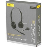 Jabra Engage 55 MS on-ear headset Zwart, Stereo