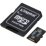 Kingston Industrial microSDHC 16GB geheugenkaart Zwart, Incl. SD adapter, Klasse 10, UHS-I, U3, V30, A1