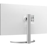 LG UltraFine 32UP55NP-W 31.5" 4K UHD monitor Zilver/zwart, 2x HDMI, DisplayPort, 2x USB-A, USB-C