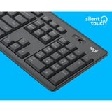 Logitech MK295 Silent Wireless Keyboard and Mouse Combo, desktopset Donkergrijs, BE Lay-out