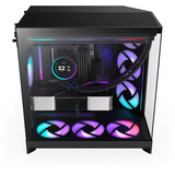 NZXT H9 Flow RGB midi tower behuizing Zwart (mat) | 2x USB-A | 1x USB-C | RGB | Tempered Glass