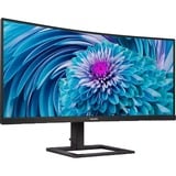 Philips 346E2CUAE/00 34" Curved UltraWide monitor Zwart, HDMI, DisplayPort, 4x USB-A, USB-C