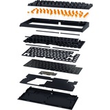 Razer BlackWidow V4 75% RGB mechanisch gaming toetsenbord Zwart, US lay-out (QWERTY), Razer Orange, 75%, Hot-swappable