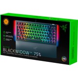 Razer BlackWidow V4 75% RGB mechanisch gaming toetsenbord Zwart, US lay-out (QWERTY), Razer Orange, 75%, Hot-swappable