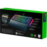 Razer BlackWidow V4 75%, gaming toetsenbord Zwart, US lay-out, Razer Orange, RGB leds, TKL, Doubleshot ABS, hot swap