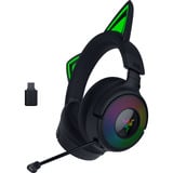 Razer Kraken Kitty V3 Pro over-ear gaming headset Zwart, RGB, 2.4 GHz / Bluetooth / USB