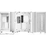 be quiet! Light Base 600 DX midi tower behuizing Wit | 2x USB-A | 1x USB-C | RGB | Tempered Glass