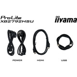iiyama ProLite XB2792HSU-B1 27" monitor Zwart (mat), 120Hz, HDMI, DisplayPort, USB, Audio