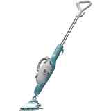 BLACK+DECKER BHSM168DSM 1600W Steam-mop met SteaMitt, deltavoet en 13 accessoires stoomreiniger Wit/blauwgrijs