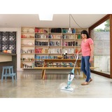 BLACK+DECKER BHSM168DSM 1600W Steam-mop met SteaMitt, deltavoet en 13 accessoires stoomreiniger Wit/blauwgrijs