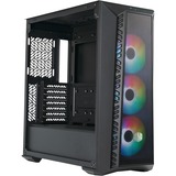 Cooler Master MasterBox 520 Mesh midi tower behuizing Zwart | 1x USB-A | 1x USB-C | RGB | Tempered Glass
